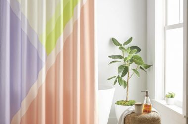 Mainstays Colorblock Shower Curtain Only $2.74 (Reg. $11)!